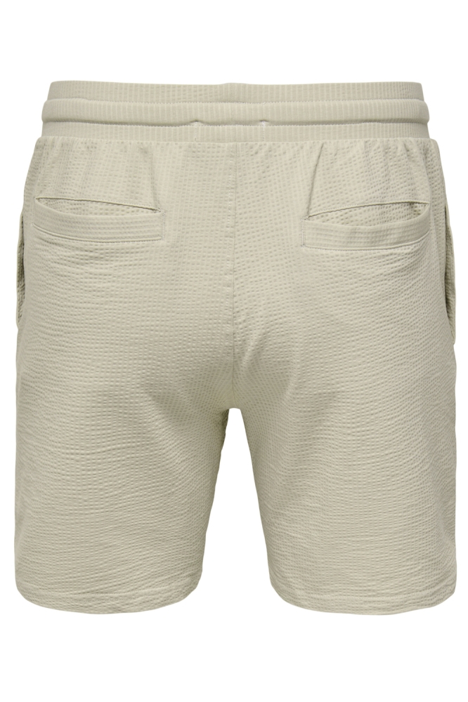 ONSKIAN LIFE REG SEERSUCKER SHORTS 22029752 Silver Lining